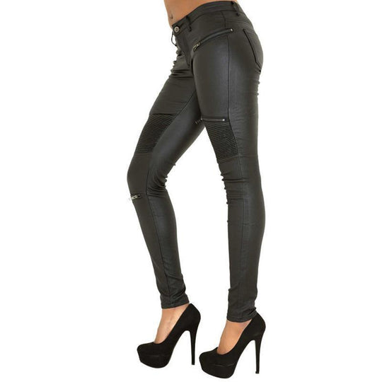 Skinny Jeans aus Kunstmaterial