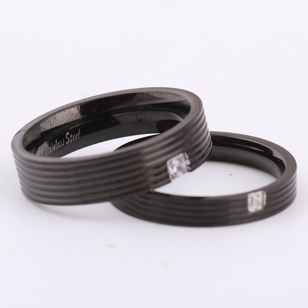 Herren Trauring mit modernem Streifenmuster Shop Nory
