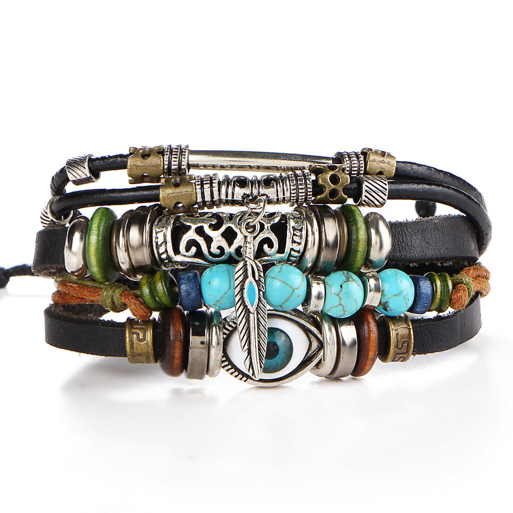 Damenarmband aus hochwertigem Leder mit multifunktionalen Anhängern Shop Nory