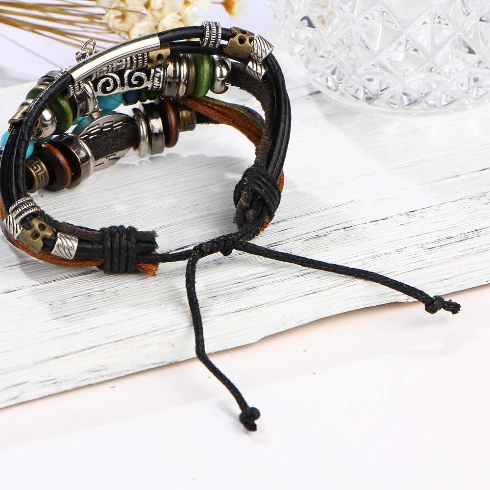 Damenarmband aus hochwertigem Leder mit multifunktionalen Anhängern Shop Nory