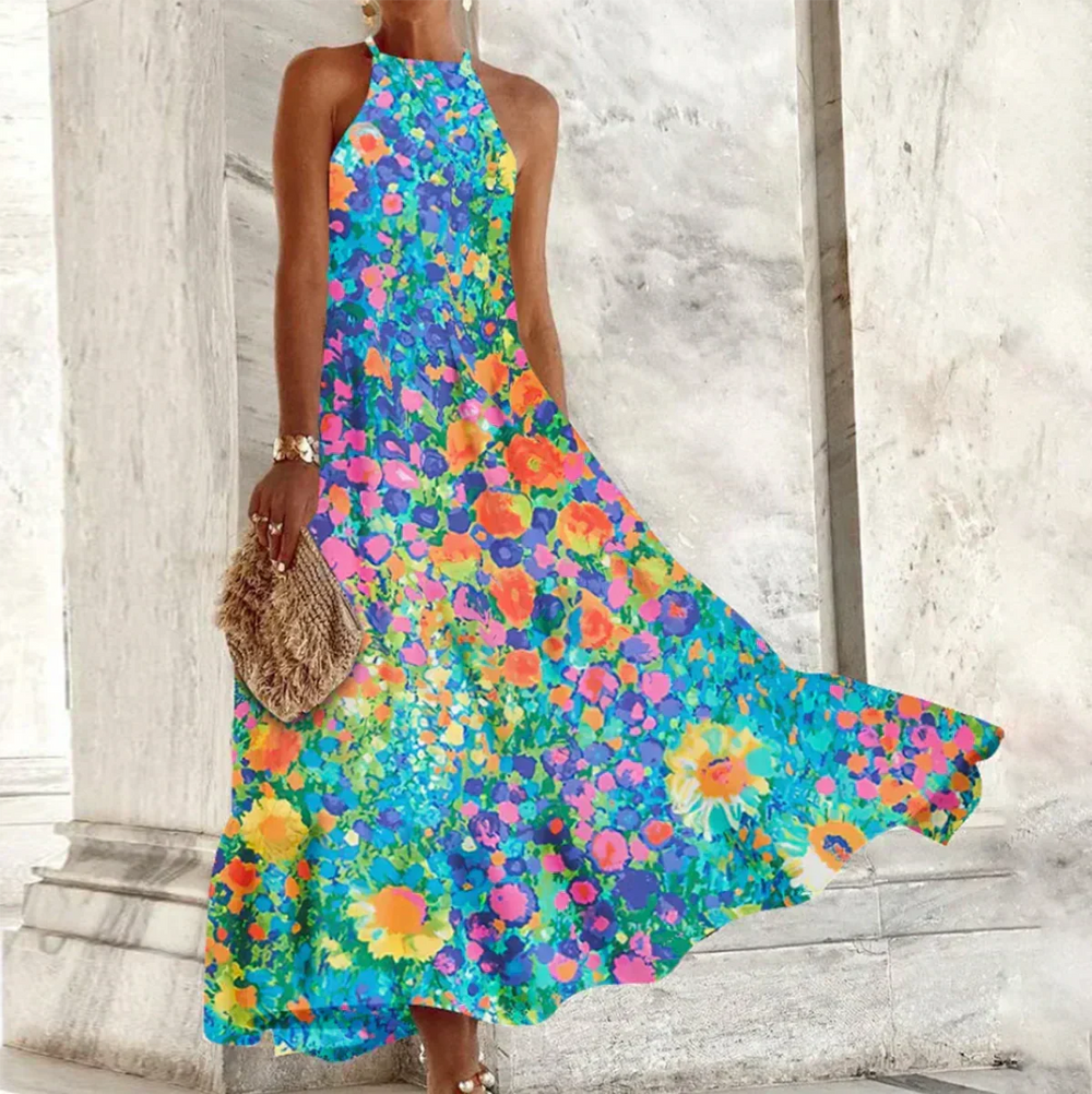 Shopnory | Ärmelloses Maxikleid mit Halter