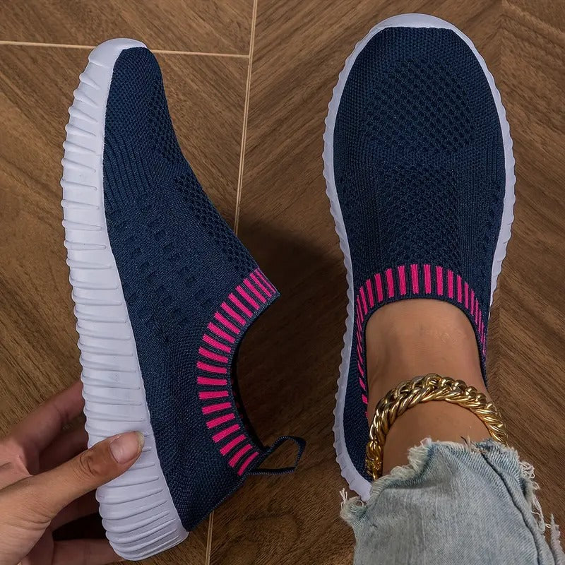 Atmungsaktive Damen-Sneaker mit verstärktem Fußbett