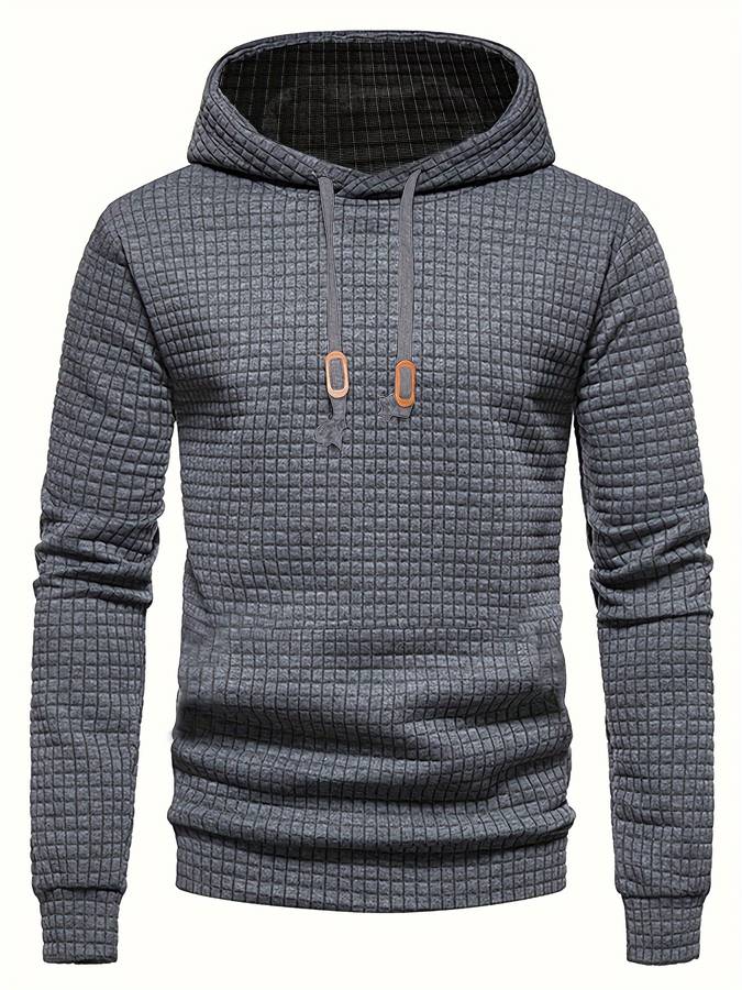 ShopNory - Lässiger Waffelmuster Hoodie für Männer