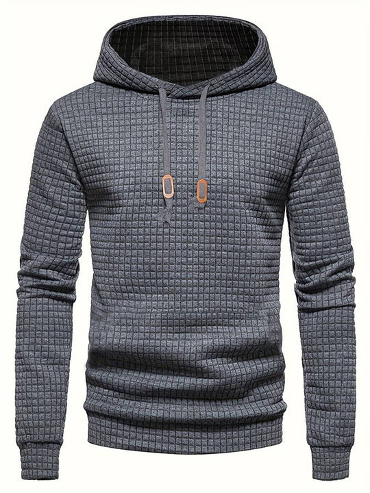 ShopNory - Lässiger Waffelmuster Hoodie für Männer