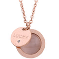 Damen Halskette mit Glücks-Anhänger aus hochwertigem Edelstahl Shop Nory