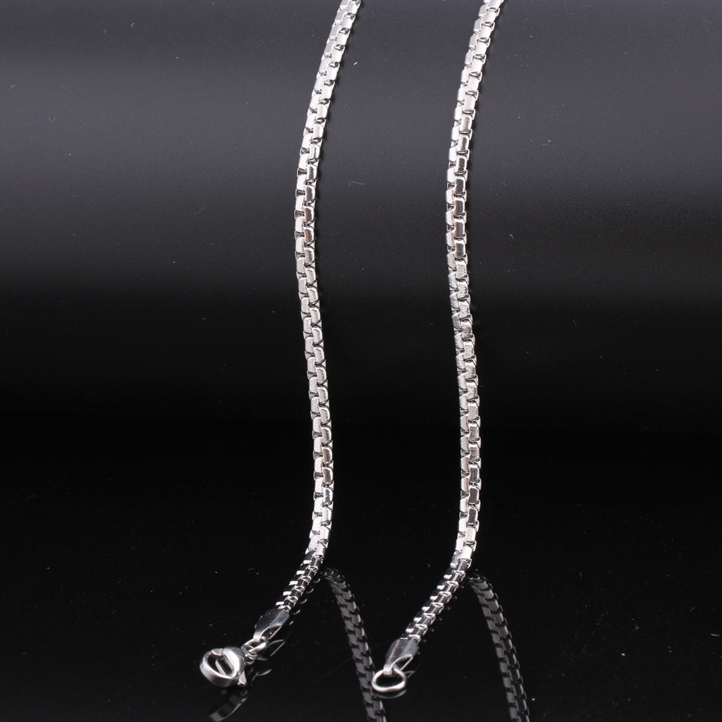 Damen Halskette aus hochwertigem Edelstahl mit modernem Gliederdesign Shop Nory