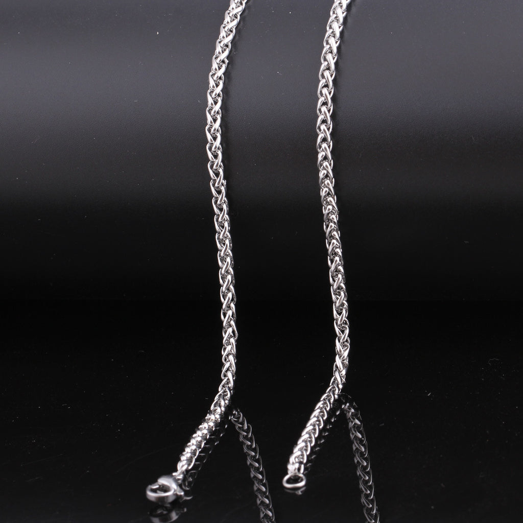 Damen Halskette aus hochwertigem Edelstahl mit modernem Gliederdesign Shop Nory