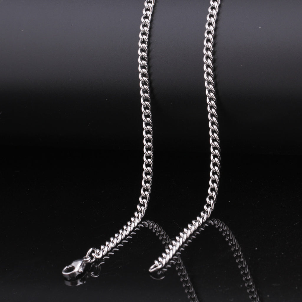 Damen Halskette aus hochwertigem Edelstahl mit modernem Gliederdesign Shop Nory