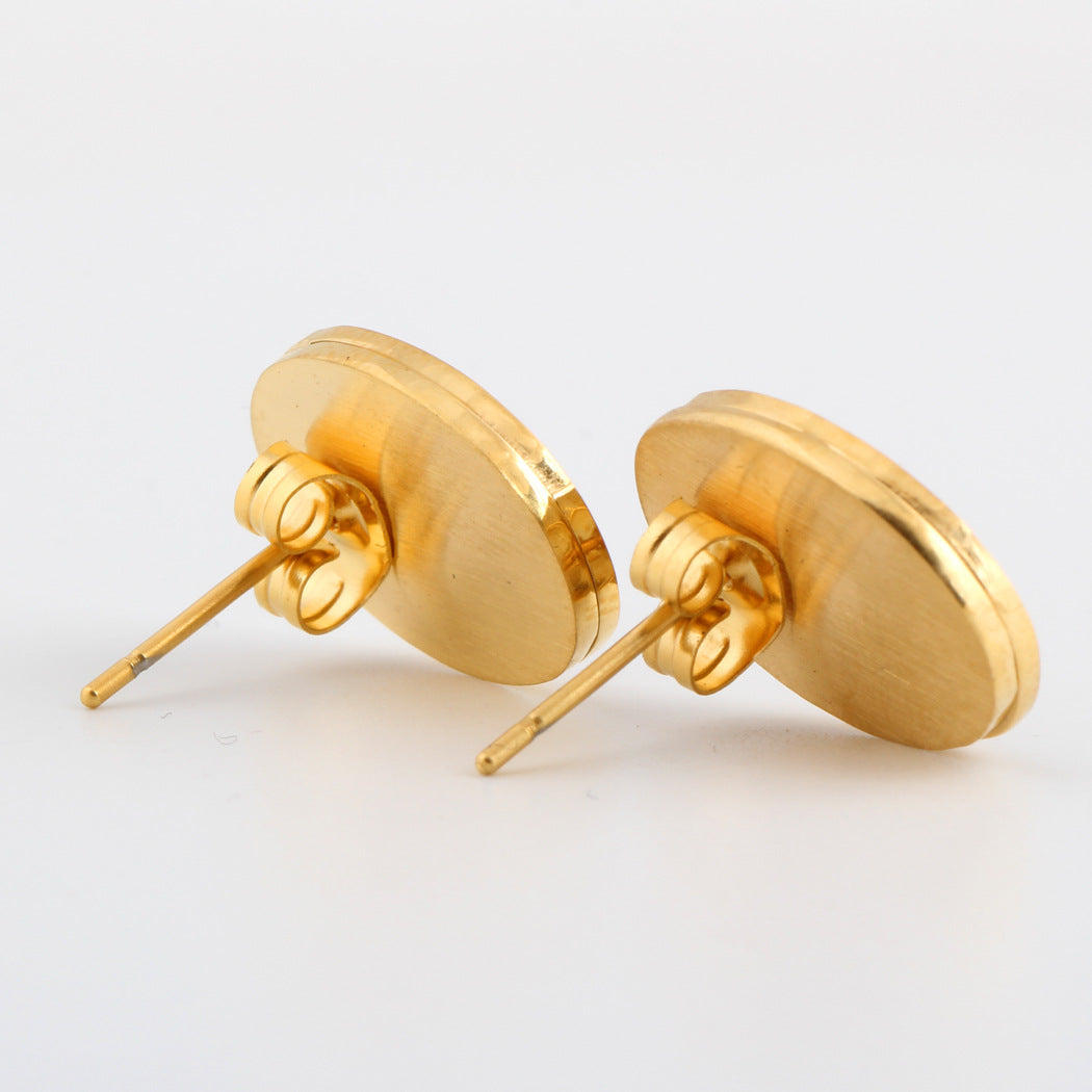 Damen Ohrstecker im modernen, ovalen Design mit zeitloser Eleganz Shop Nory