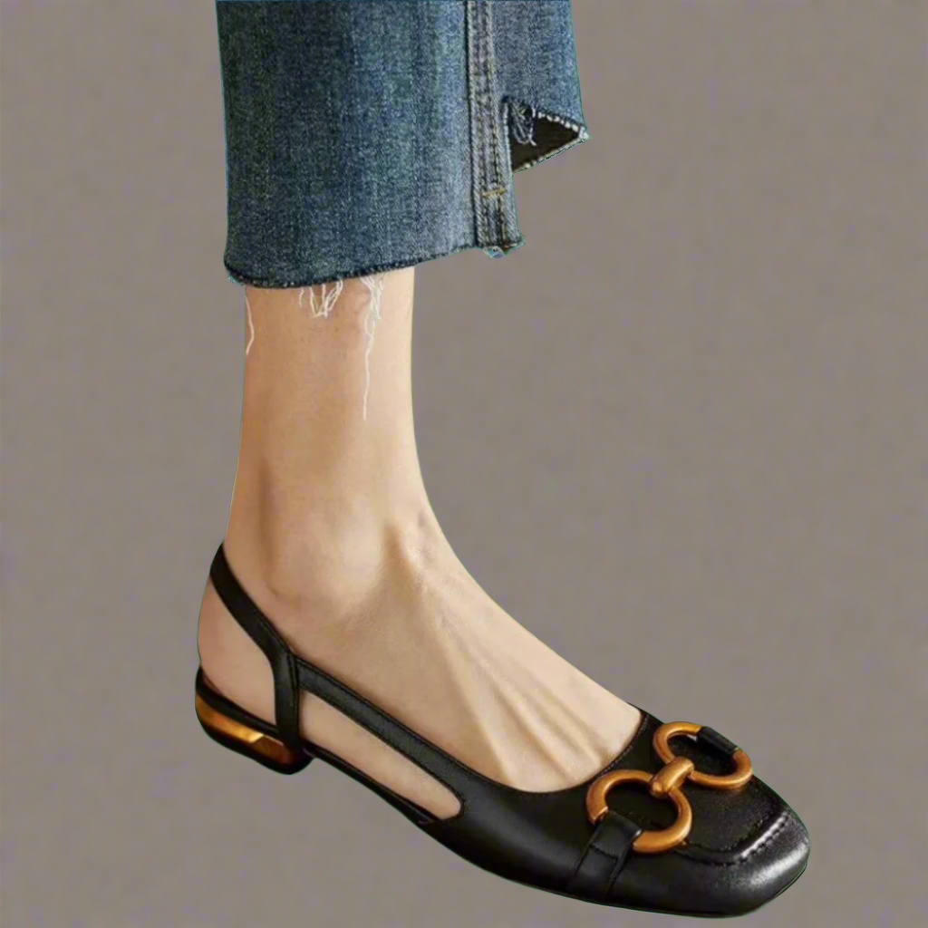 Elegante Orthopädische Sandalen mit Blockabsatz