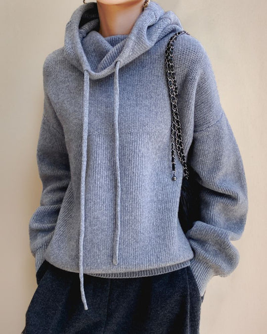 Merino Wol Trollenhals-Pullover