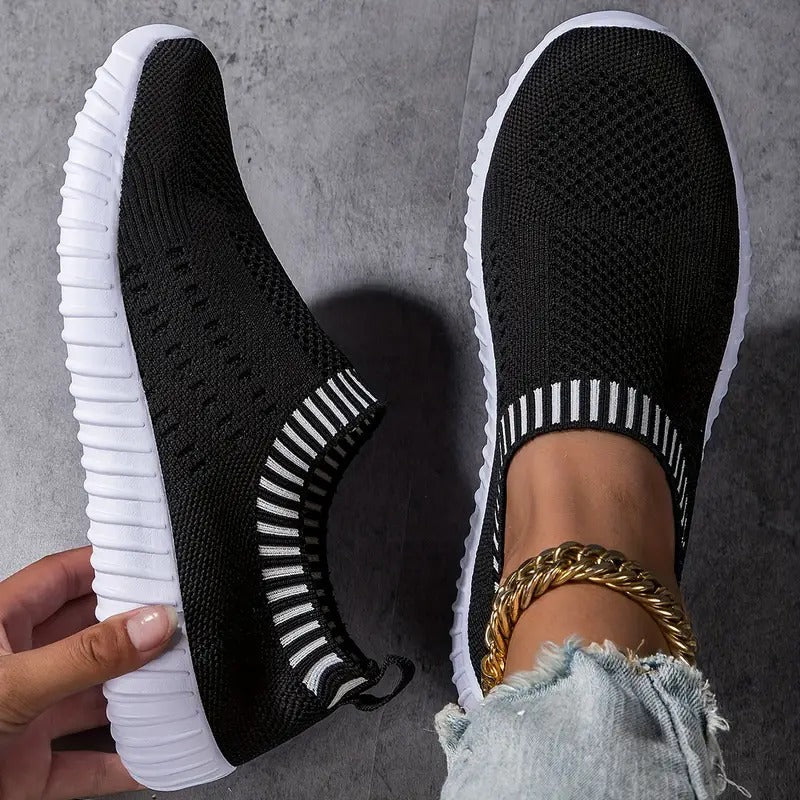Atmungsaktive Damen-Sneaker mit verstärktem Fußbett