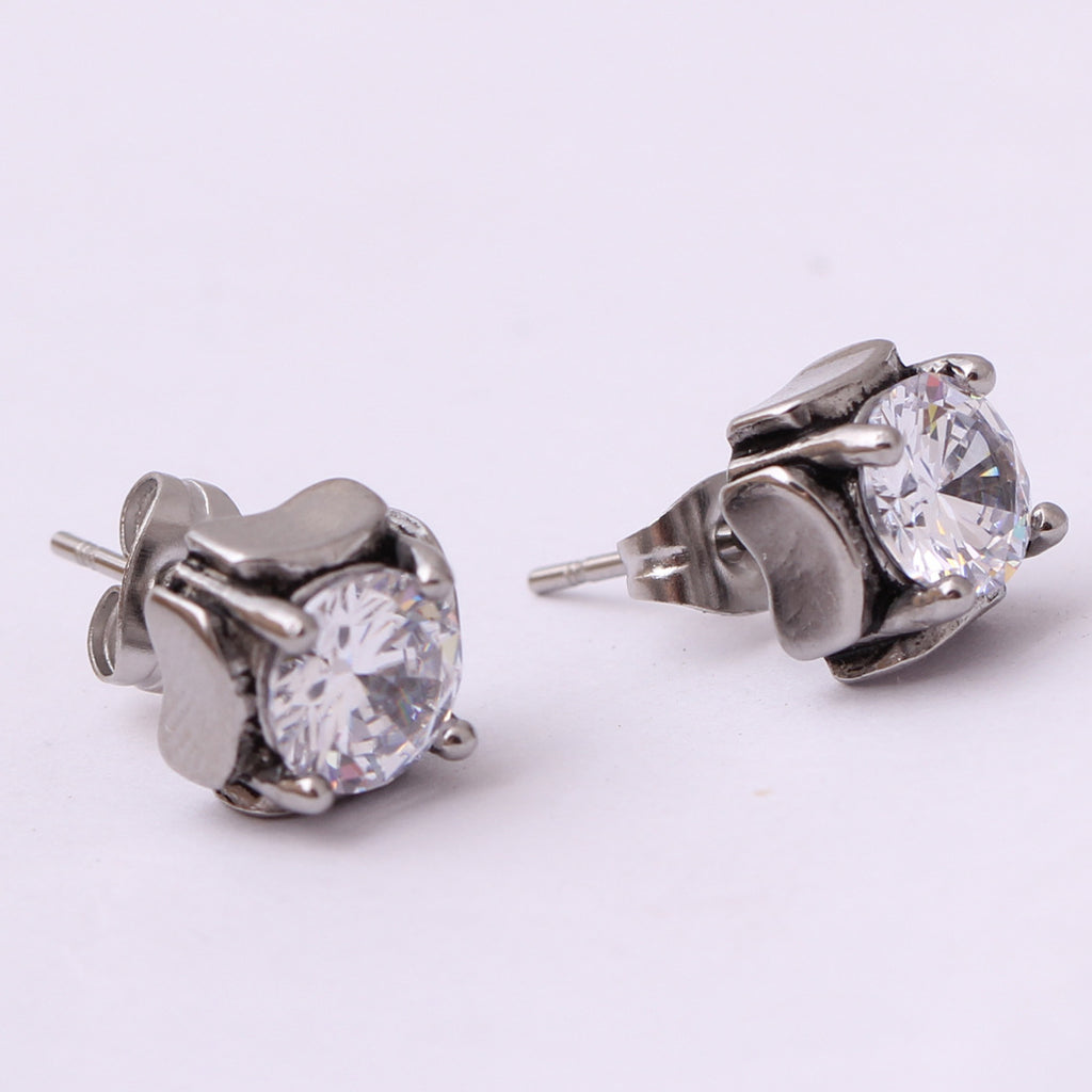 Damen Ohrstecker mit elegantem Zirkonia-Besatz Shop Nory