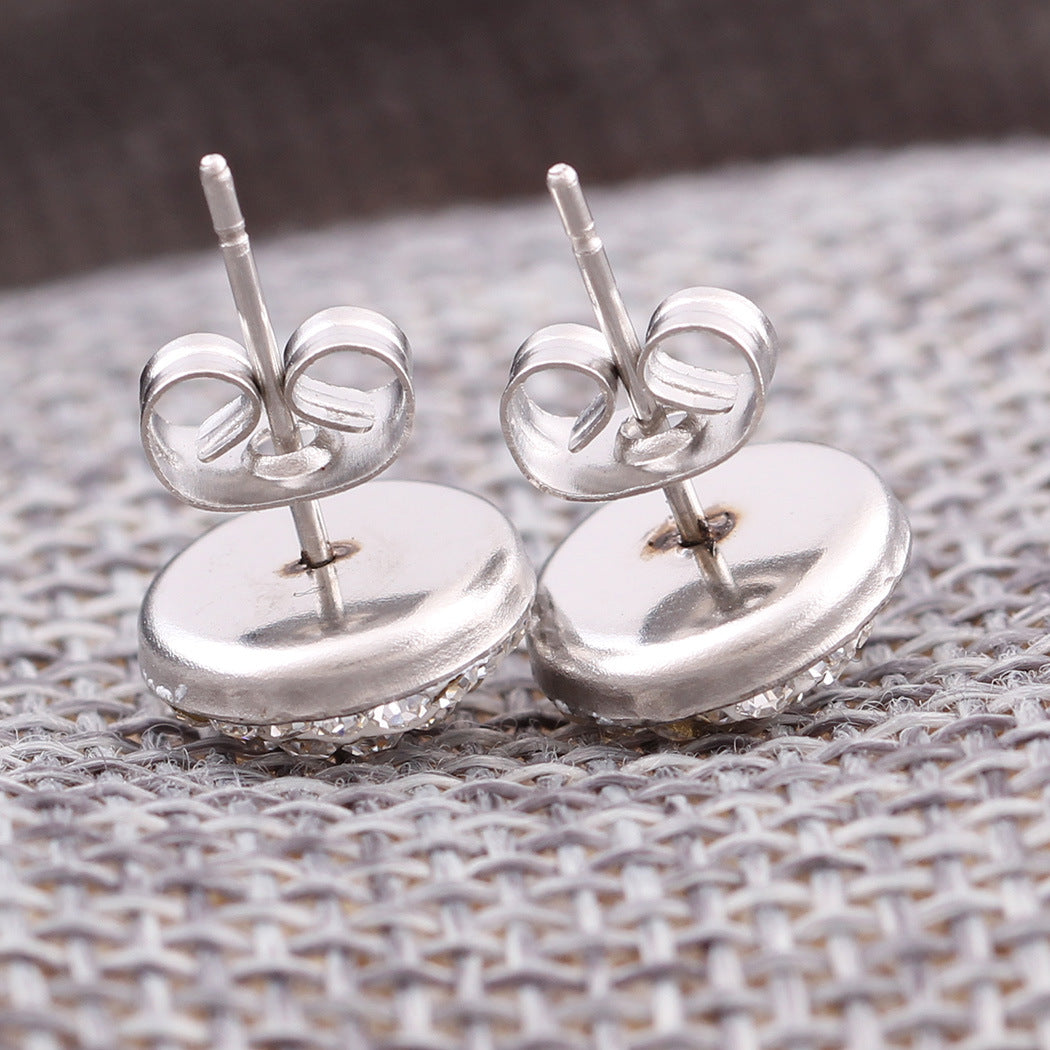 Damen Ohrstecker mit stilvollem Kristallbesatz Shop Nory