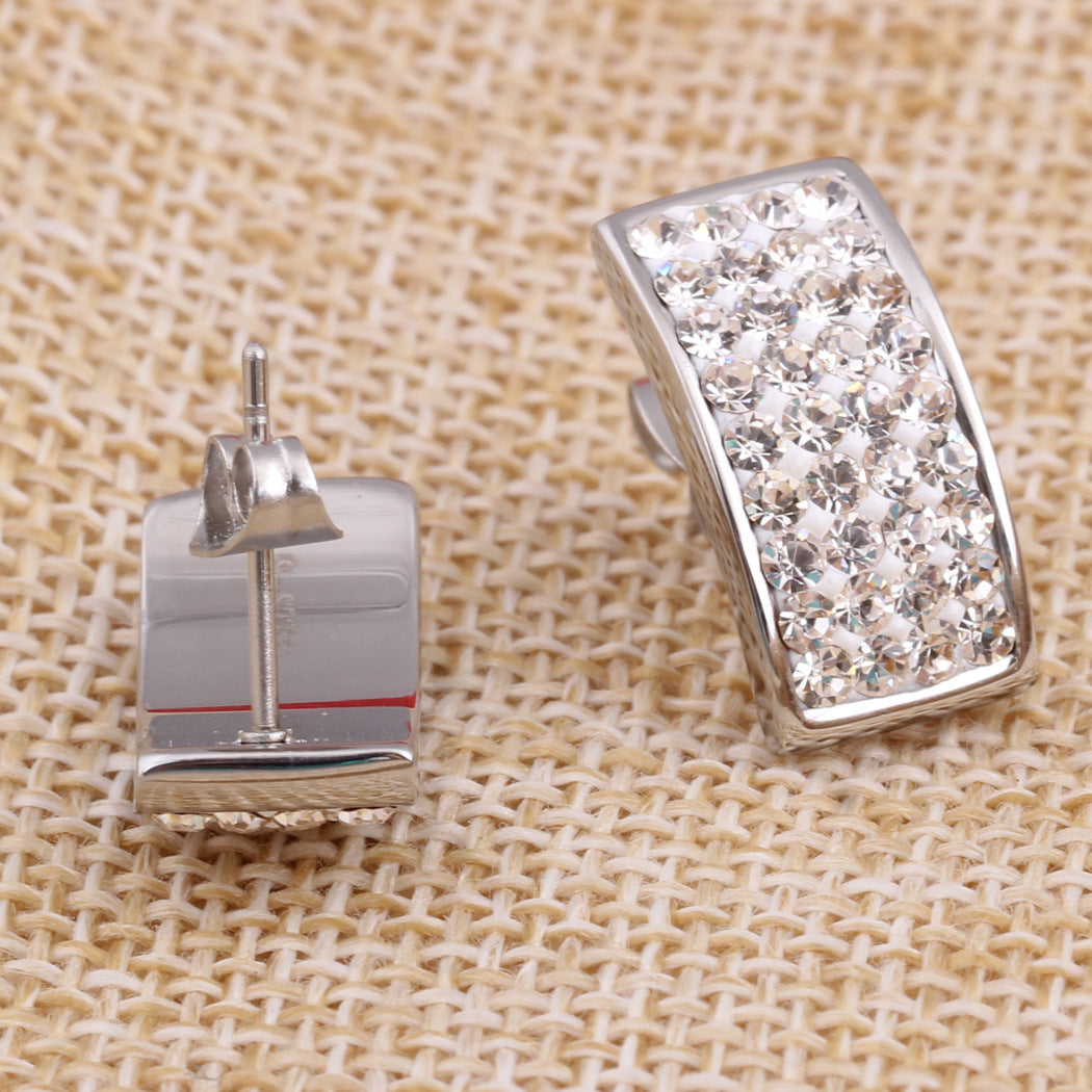 Damen Ohrstecker mit funkelndem Kristallbesatz Shop Nory 1780328742