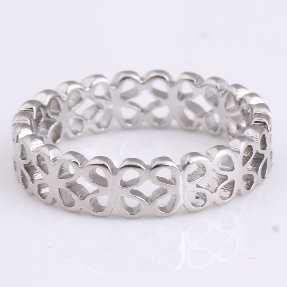 Damen Ring mit eleganten Herzmotiven Shop Nory