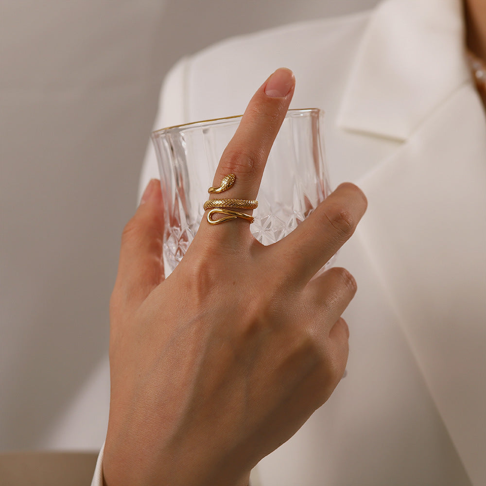 Ring "Snake" in Edelstahl | Shop Nory