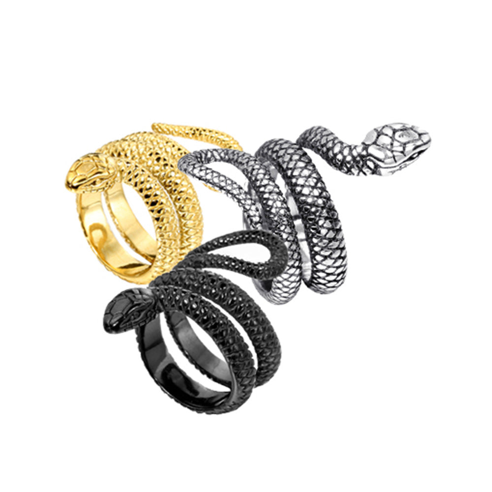 Herren Ring "Snake" in Titaniumstahl | Shop Nory