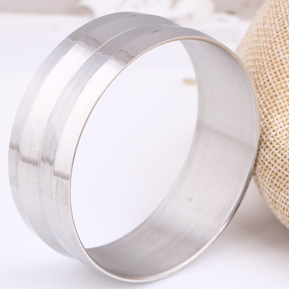 Damen Edelstahlarmband mit modernes, poliertes Design Shop Nory