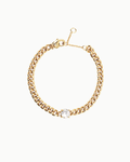Luxe Aria Rundschliff Kristall Goldkette Armband | Shop Nory