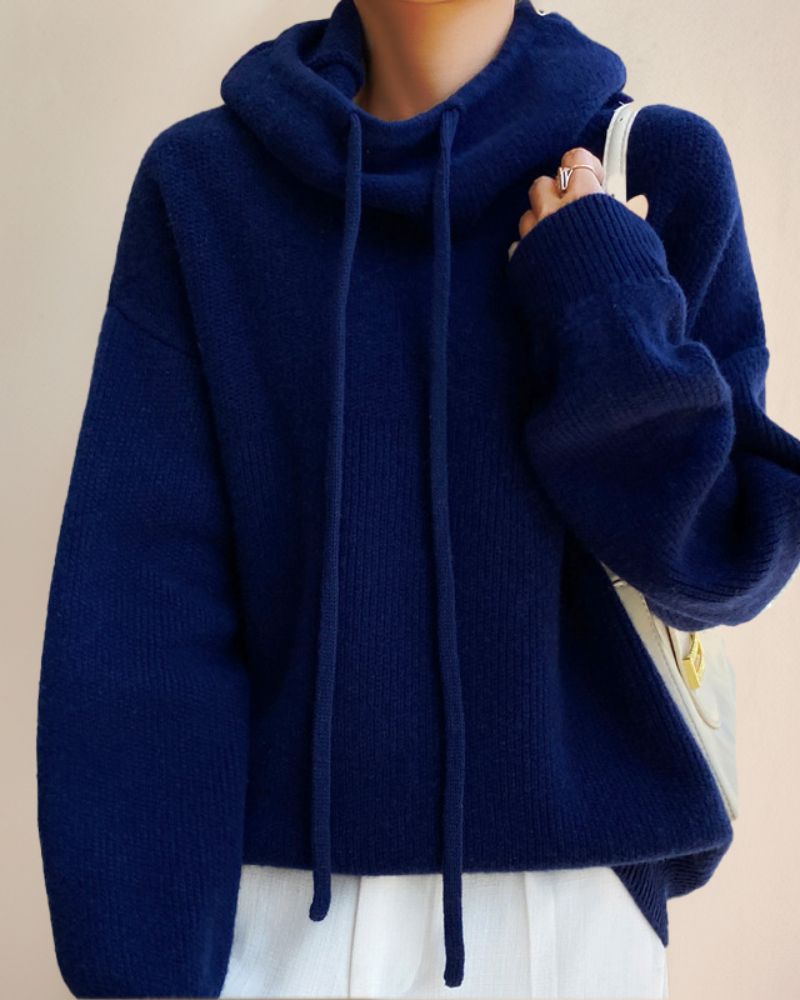 Merino Wol Trollenhals-Pullover