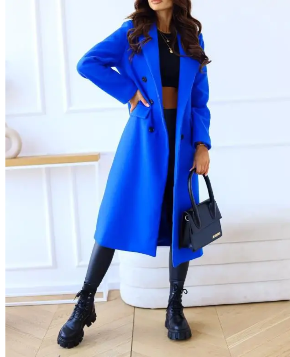 Lange Elegante Taillierte Trenchcoat Für Damen | Perfekt Für Herbst Und Winter