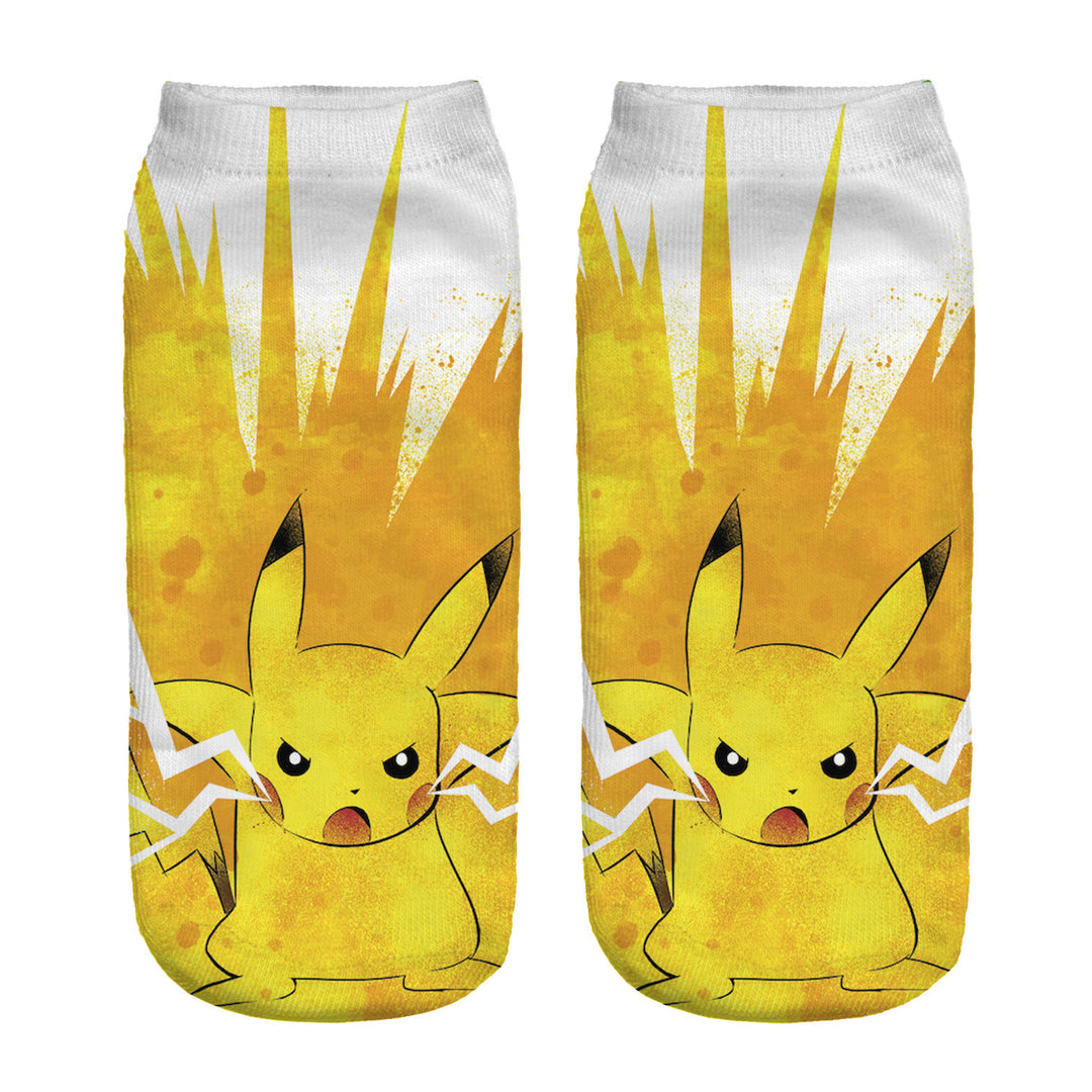 Unisex Niedrige Ankle-Socken mit Cartoon-Monster-Gesicht und weichem Baumwollmix Shopy Nory
