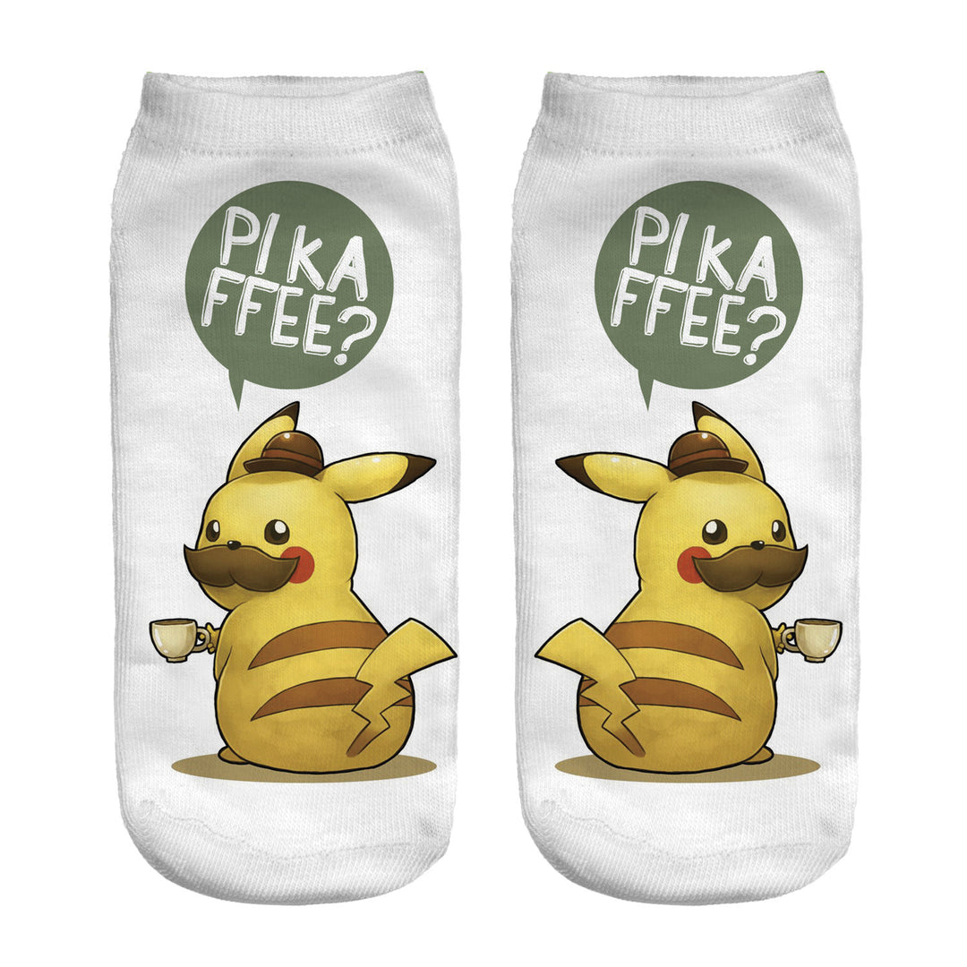 Unisex Niedrige Ankle-Socken mit Cartoon-Monster-Gesicht und weichem Baumwollmix Shopy Nory