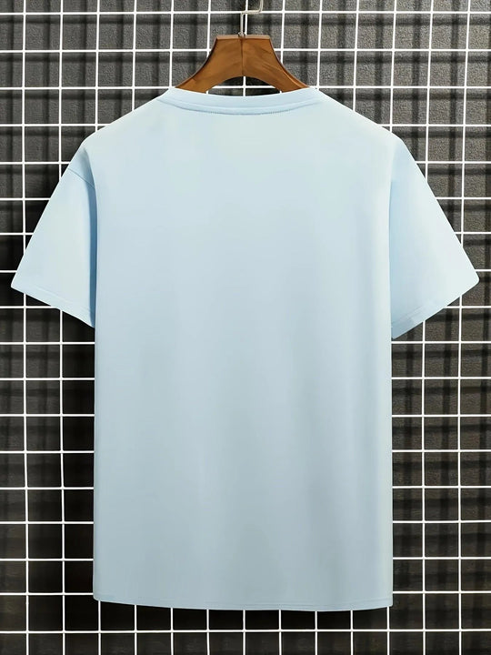 Shopnory | Herren T-Shirt Blumen und Wellen Design