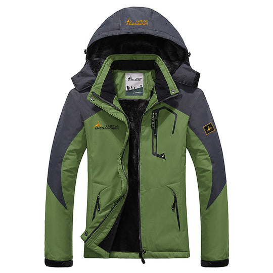 Herren dreilagige Thermo‑Trekkingjacke mit abnehmbarer Kapuze und hochflorigem Fleecefutter Shop Nory
