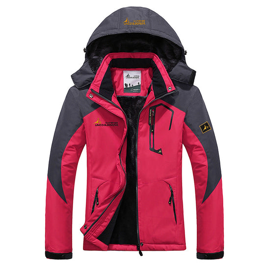 Herren dreilagige Thermo‑Trekkingjacke mit abnehmbarer Kapuze und hochflorigem Fleecefutter Shop Nory