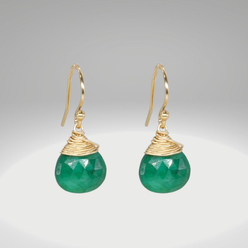 Einfache Edelstein-Geburtsstein/Zodiac-Ohrringe | Shop Nory