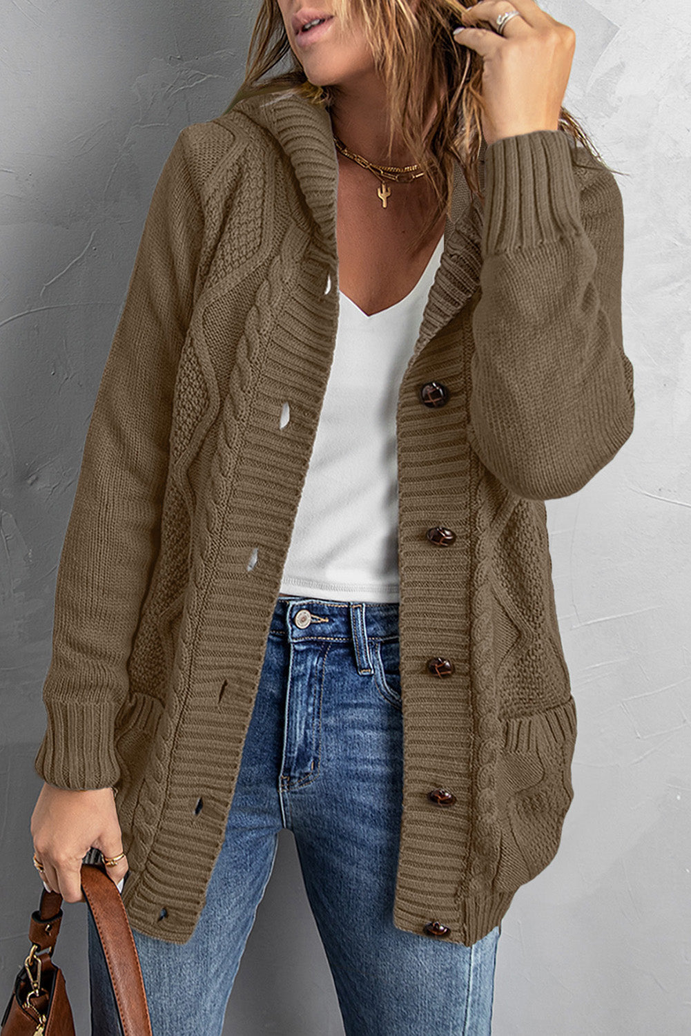 Lässige und Stilvolle Allgemeine Strickjacke