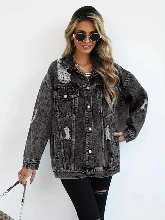 Oversized Jeansjacke für Damen