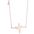 Damen Halskette mit EKG-Motiv aus edlem Metall Shop Nory