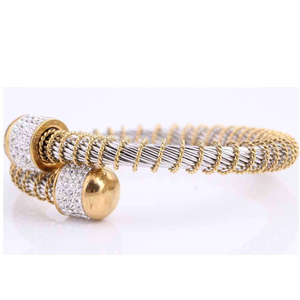 Damen Stylishes Armband mit Glitzersteinen Shop Nory