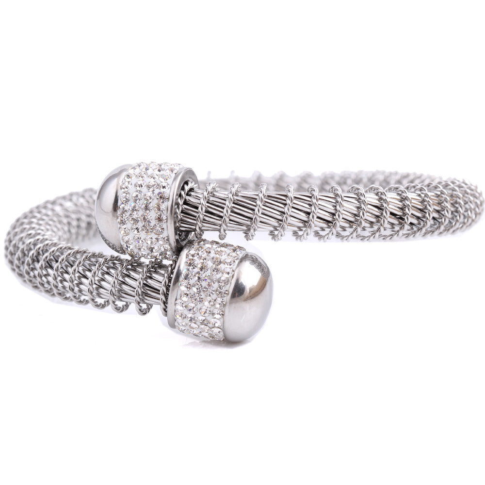 Damen Stylishes Armband mit Glitzersteinen Shop Nory