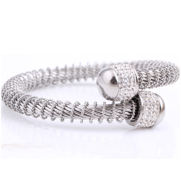 Damen Stylishes Armband mit Glitzersteinen Shop Nory