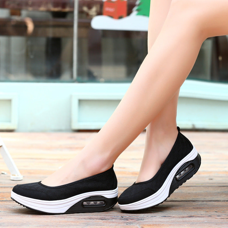 Damen Komfortable Slip-On Sneakers mit dämpfendem Air-Cushion-System