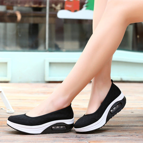 Damen Komfortable Slip-On Sneakers mit dämpfendem Air-Cushion-System