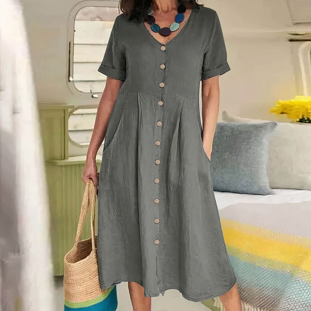 Baumwoll-Kleid - Ester
