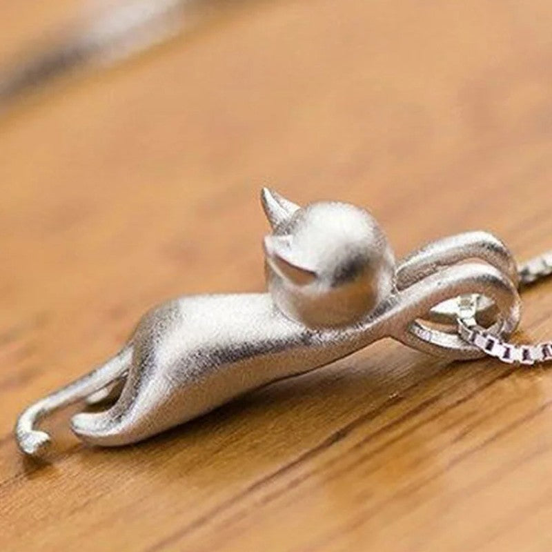 Kreative Katzen-Anhänger-Halskette | Shop Nory