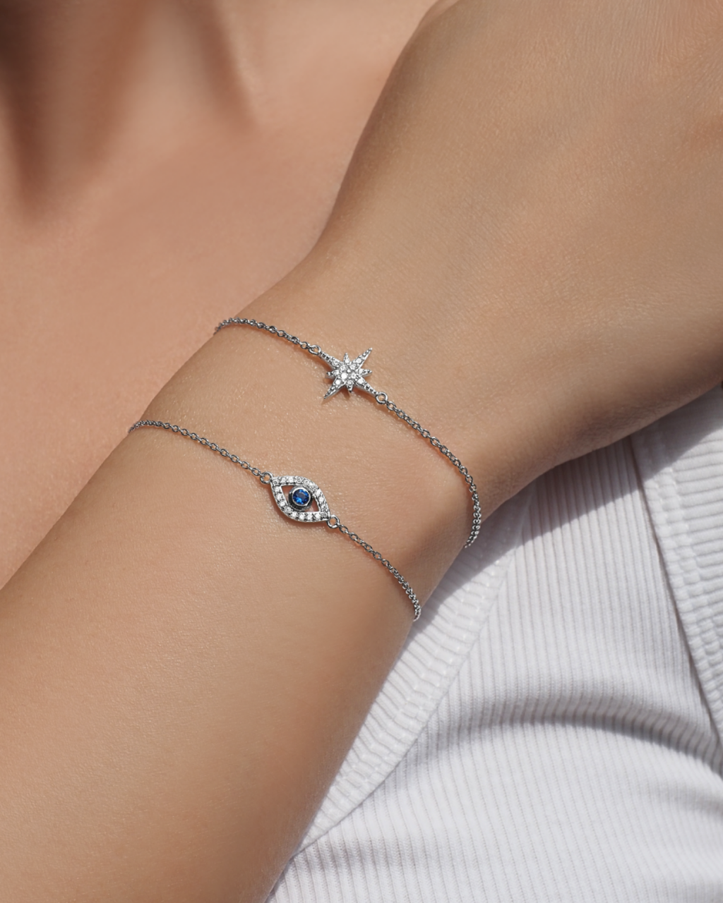 Glückliche Hufeisen-Kristall S925 Charm-Armband | Shop Nory