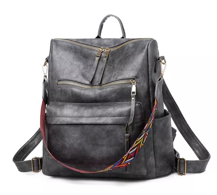 Eleganter Weicher Leder-Rucksack