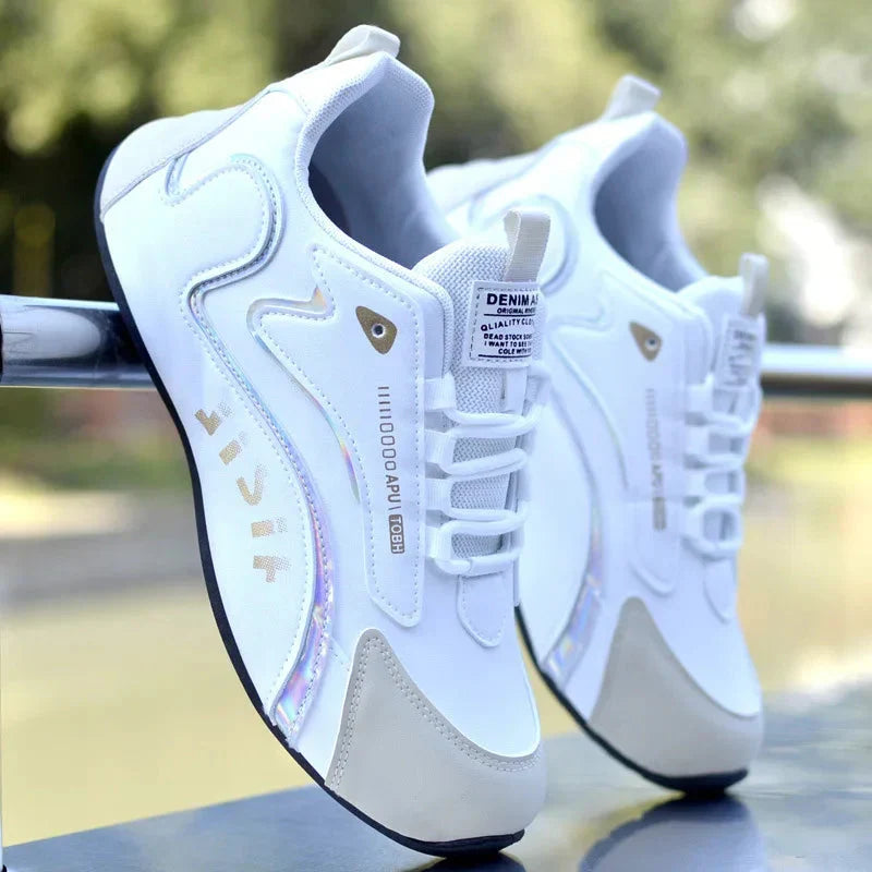 Orthopädische Luxus Weiße Sneakers