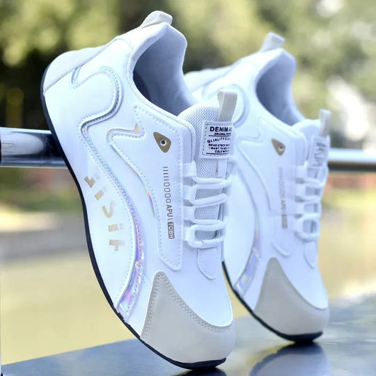 Orthopädische Luxus Weiße Sneakers