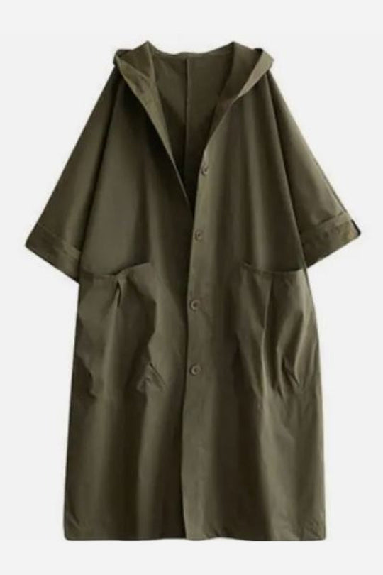Wasserdichte Oversized Windjacke