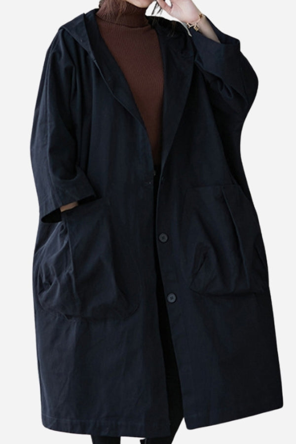 Wasserdichte Oversized Windjacke