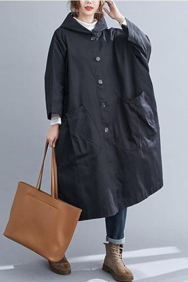 Wasserdichte Oversized Windjacke