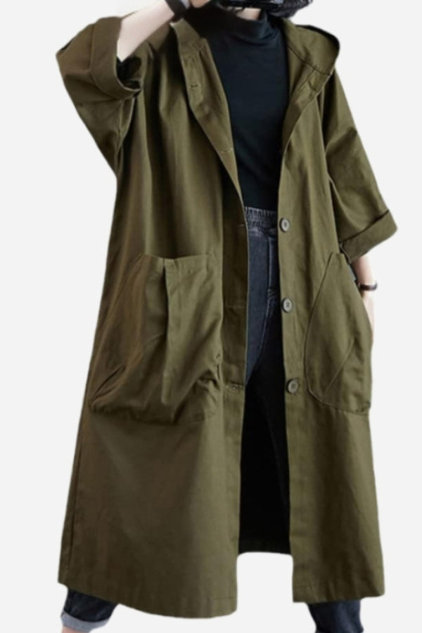 Wasserdichte Oversized Windjacke